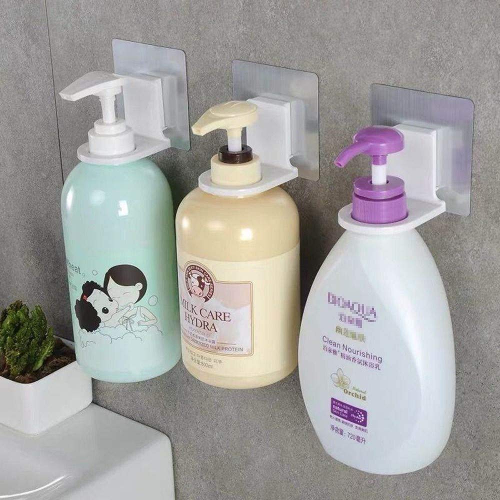 TOPSPIRIT 2 Pcs Shampoo Suction, Shower Gel Bottle Holders, Soap Dispenser Hooks Bathroom Liquid Soap Holder Wall Mounted -(Pack of 2) (B0B8DX86ST) Amazon Price History, Amazon Price Tracker