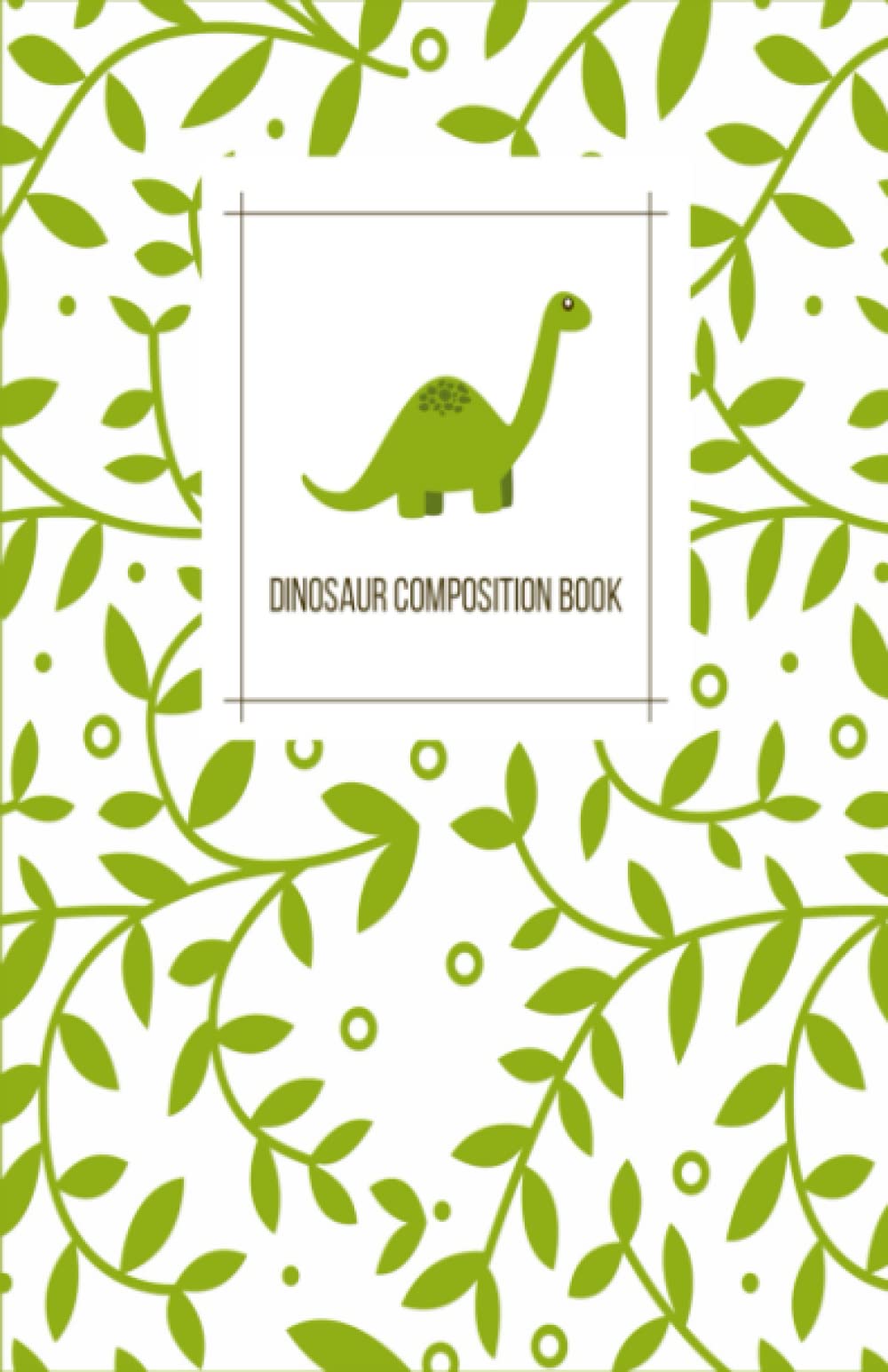 Dinosaur Composition Book: Unlined Notebook 5.5 x 8.5