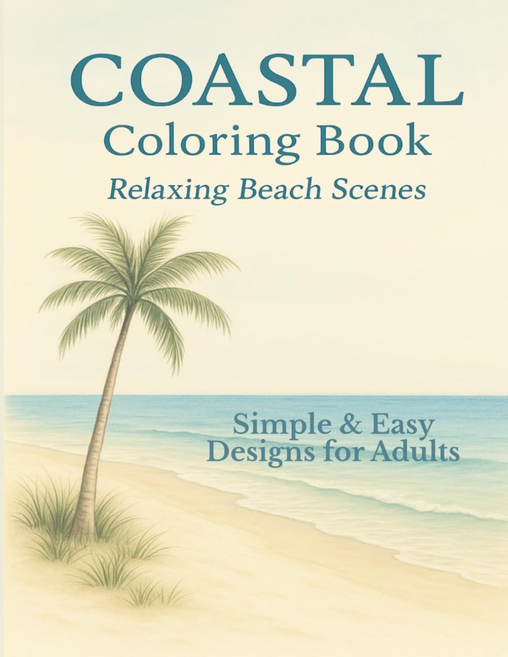 Coastal Coloring Book: Relaxing Beach Scenes