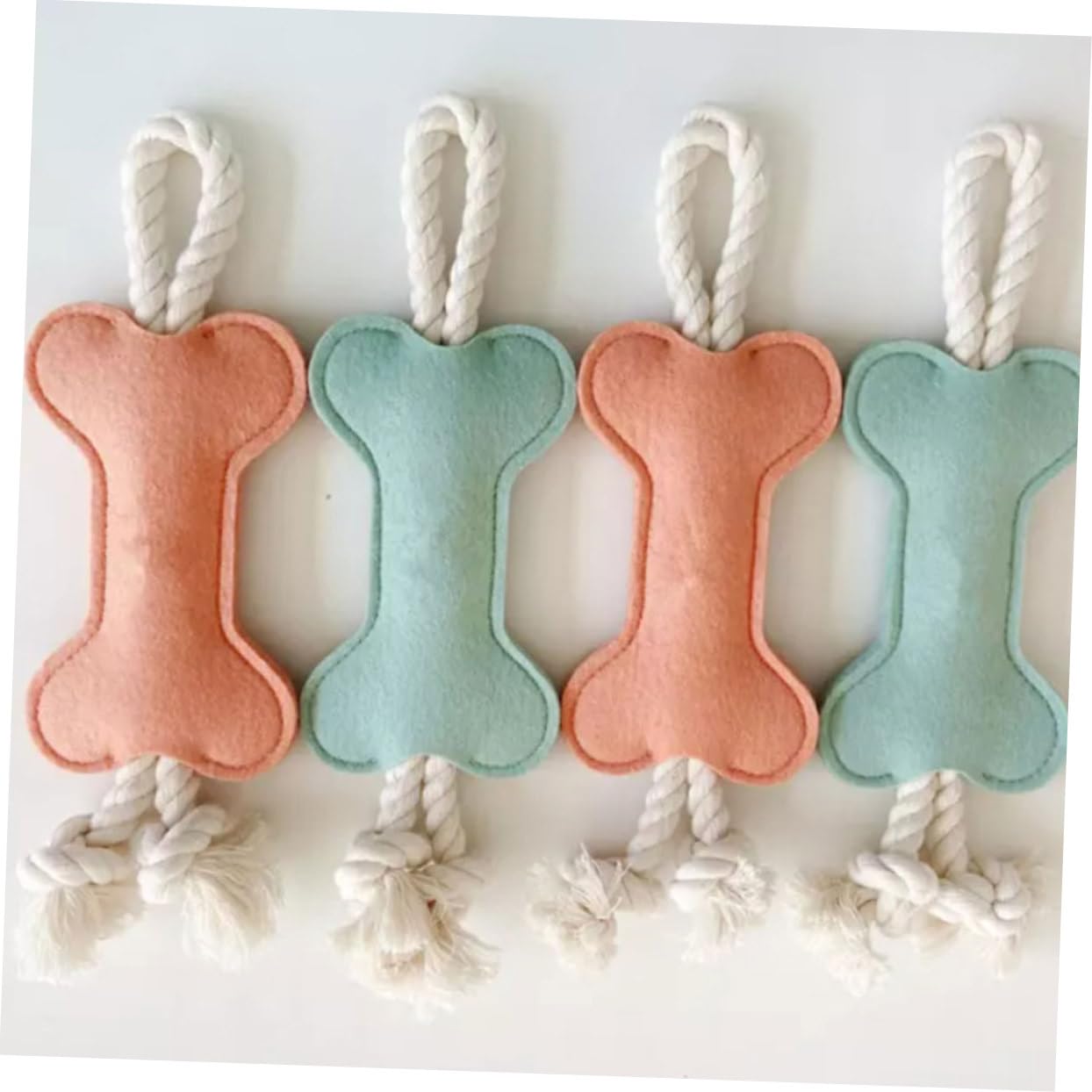 Housoutil 12pezzi Giocattoli Masticatori Per Cani Design Forma Di Osso Giocattoli Per Pet Dog Molar Supply Resistente e Interattivo Per Pulizia Dei Denti e Gioco