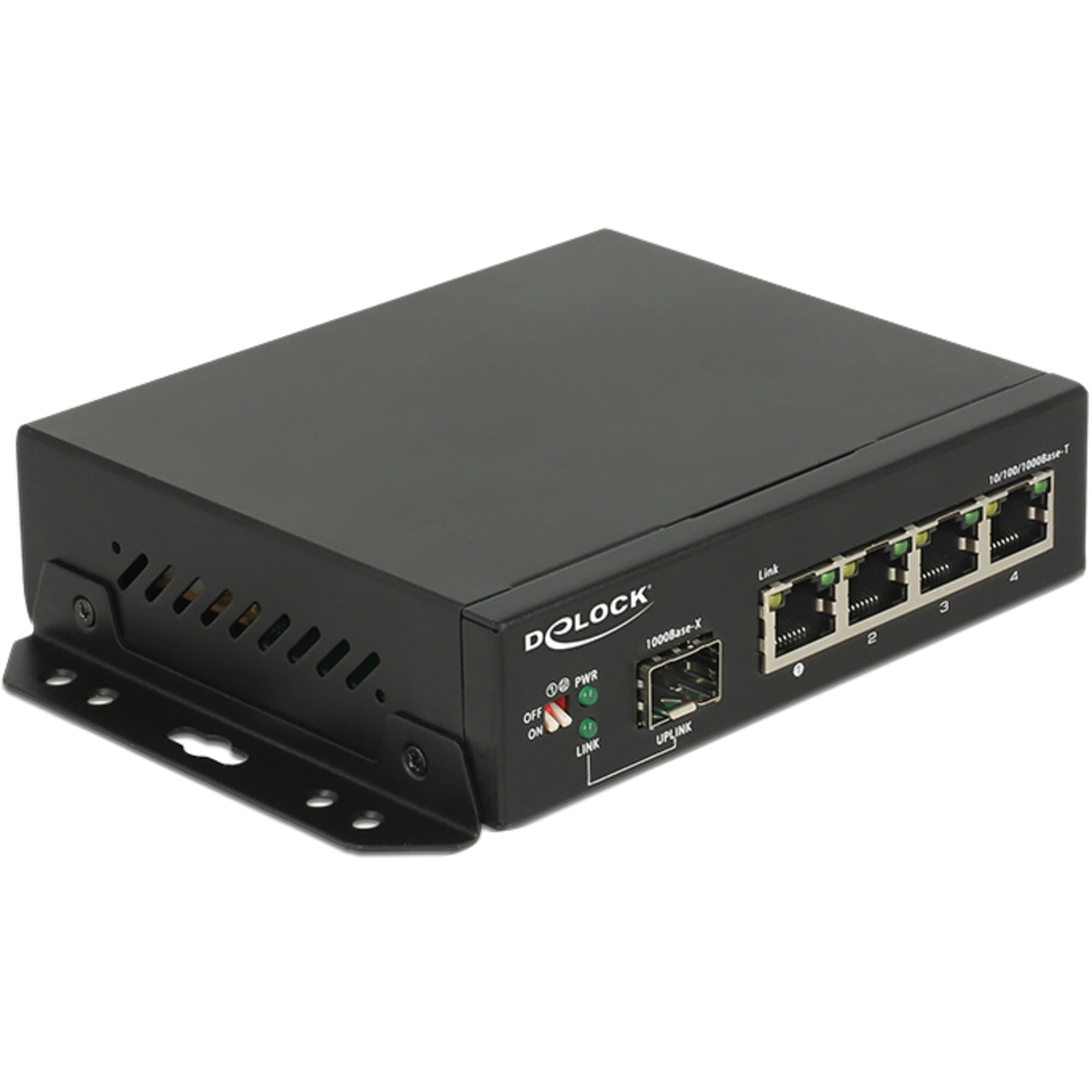 DeLOCK 87704 commutateur réseau Gigabit Ethernet (10/100/1000) Noir