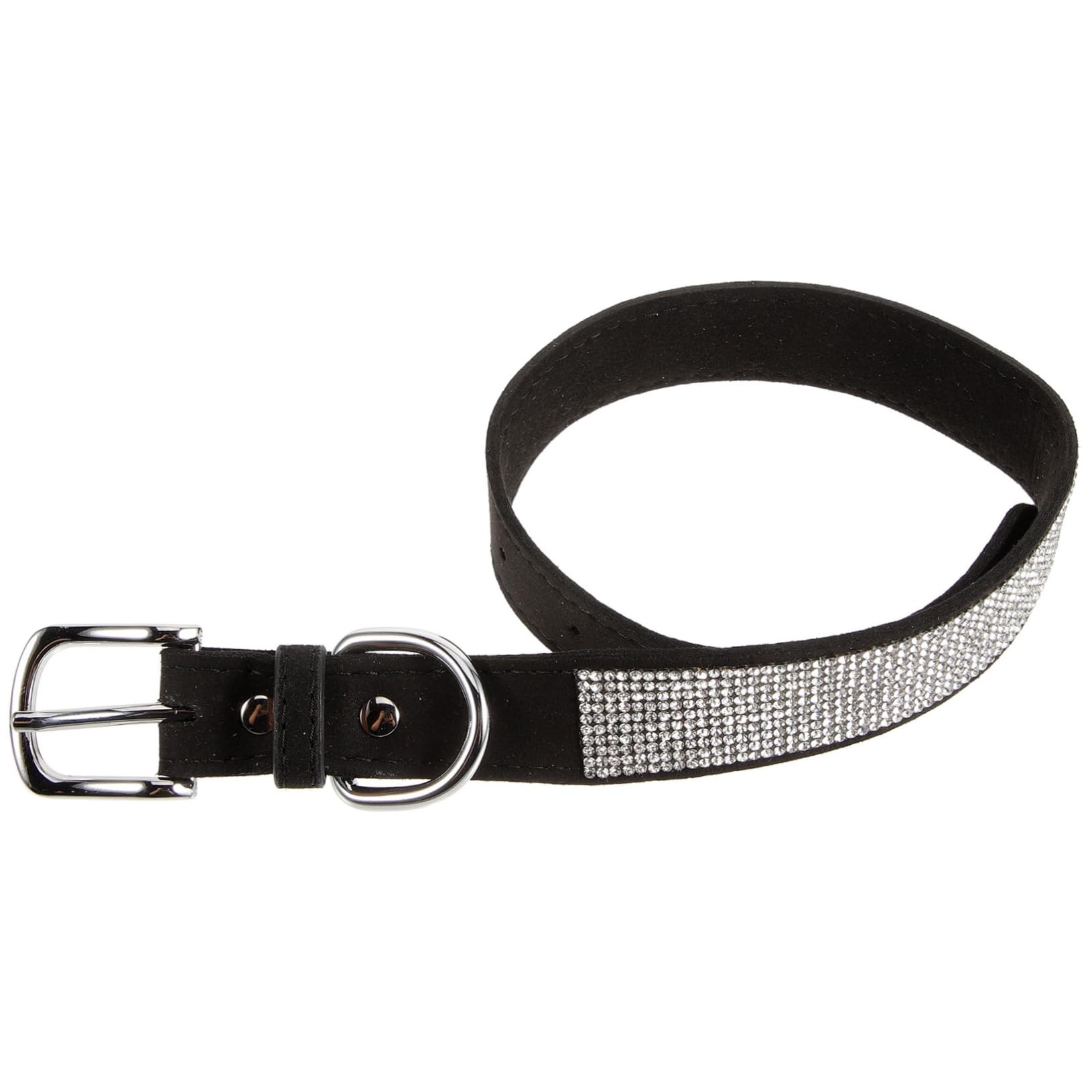 BESPORTBLE 3pezzi Collare Per Cani e Gatti Con Strass Comfort e Stile Per Animali Domestici Xl Nero Accessorio Pratico Per Foto e Occasioni Speciali