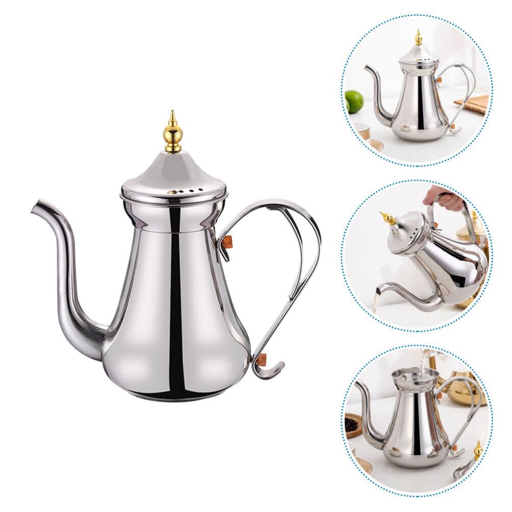 Amazon.co.jp: Housoutil 金属 ティーポット 注入器付き、 1. 5L