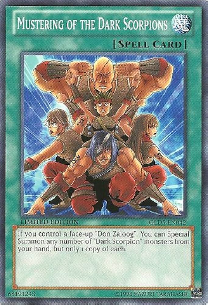 Amazon.com: Yu-Gi-Oh! - Mustering of The Dark Scorpions (GLD5