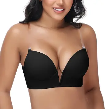 JOYSHAPER Plunge Backless Push Up Bra for Women