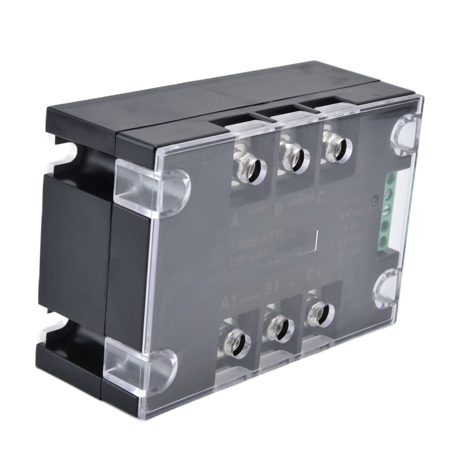 SEAFRONT Halbleiter-Spannungsregler, Thyristor-Ausrüstung, 3-Phasen-Wechselstromsteuerung, 380 V AC, für den Industriellen Einsatz mit Temperaturdimmung (TSR-40WA-S ohne Kühler)