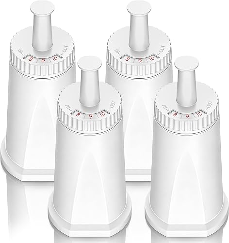 Water Filter for Breville Espresso Machine Barista Touch Espresso Machine BES880, Barista Pro BES878, Oracle Touch BES990, Oracle BES980 & Dual Boiler BES920 Bambino ClaroSwiss, #BES008WHT0NUC1,4 Pack