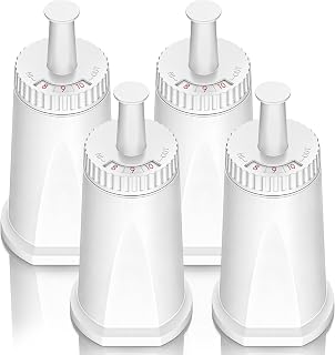 Water Filter for Breville Espresso Machine Barista Touch Espresso Machine BES880, Barista Pro BES878, Oracle Touch BES990, Oracle BES980 & Dual Boiler BES920 Bambino ClaroSwiss, #BES008WHT0NUC1,4 Pack