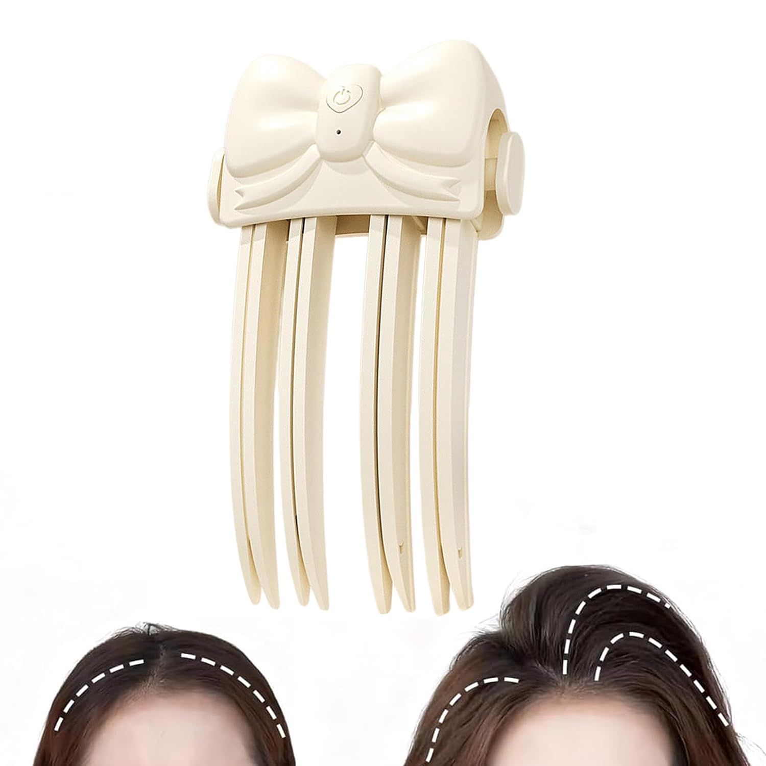 Heated Root Volumizer Clip, Hair Lifting Styler Booster, Beige