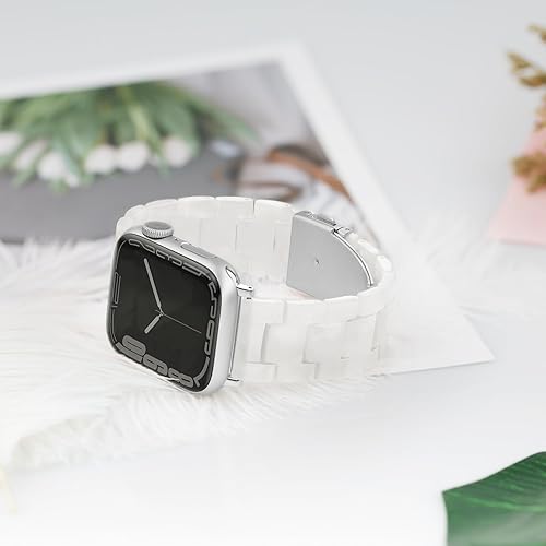 Miniatura 5 de Pleixiu Correa de reloj compatible con Apple Watch Band de 1.496, 1.575, 1.614, 1.654, 1.732 pulgadas, 1.772 pulgadas, 1.772 pulgadas, resina ligera