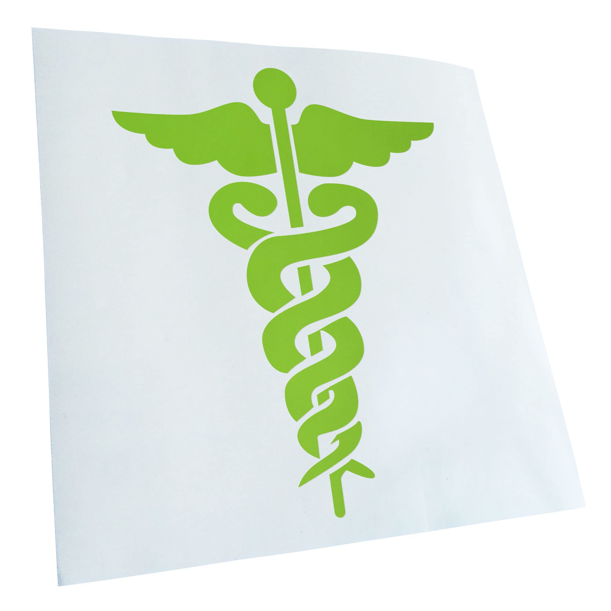 KIWISTAR Asculapstab Doctor Symbol Snakes in 15 Colours Neon + Chrome Sticker
