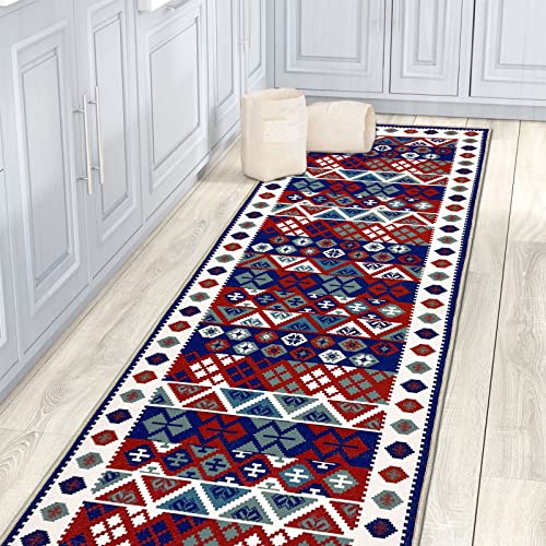 Topotdor Boho Runner Rug,2' X 6' Farmhouse Kitchen Rug With Non Slip Backing Machine Washable Rug For Bedroom Living Room Laundry Room #TOP7