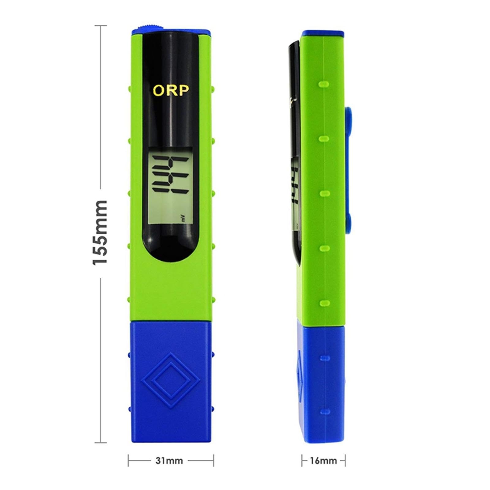 SEIWEI Medidor digital ORP Redox de calibración de 1 punto, tipo bolígrafo, reducción de oxidación, medición del potencial para pruebas de agua, acuicultura