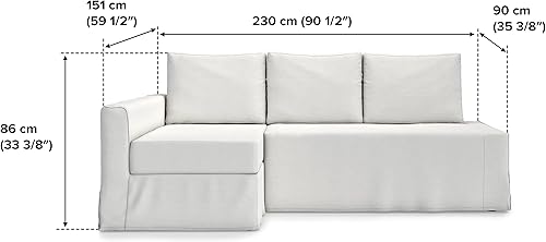 Miniatura 9 de TLYESD Funda de repuesto Friheten de fácil ajuste para sofá IKEA Friheten, funda de sofá Friheten, funda para sofá cama Friheten, solo funda