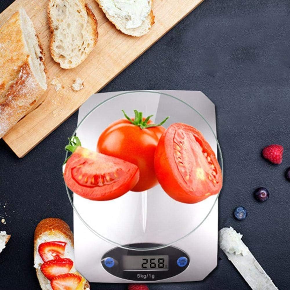 Szklana waga do żywności 5Kg/1G szkło hartowane do pieczenia waga elektroniczna Mini kuchnia cyfrowa waga gramowa do domu