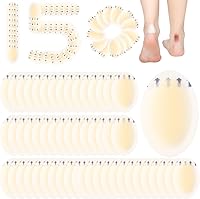 Tarpop 150 Oval Hydrocolloid Blister Bandages for Feet - Waterproof Gel Pads for Heel, Toe, Finger Blister Prevention