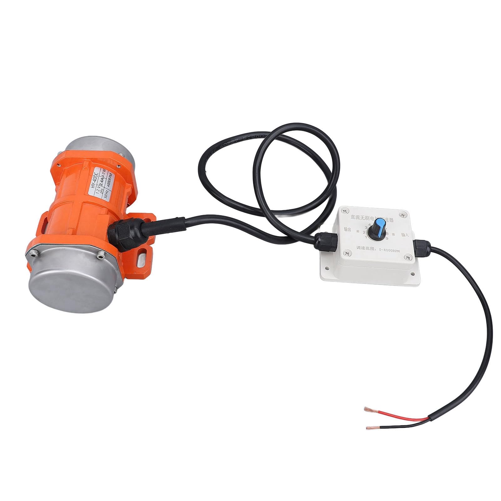 Generic Motore di Vibrazione, Motore a Vibrazione CC CC da 4000 Giri/Min Vibratore in Lega in Lega in di Alluminio con Shaker (40W)