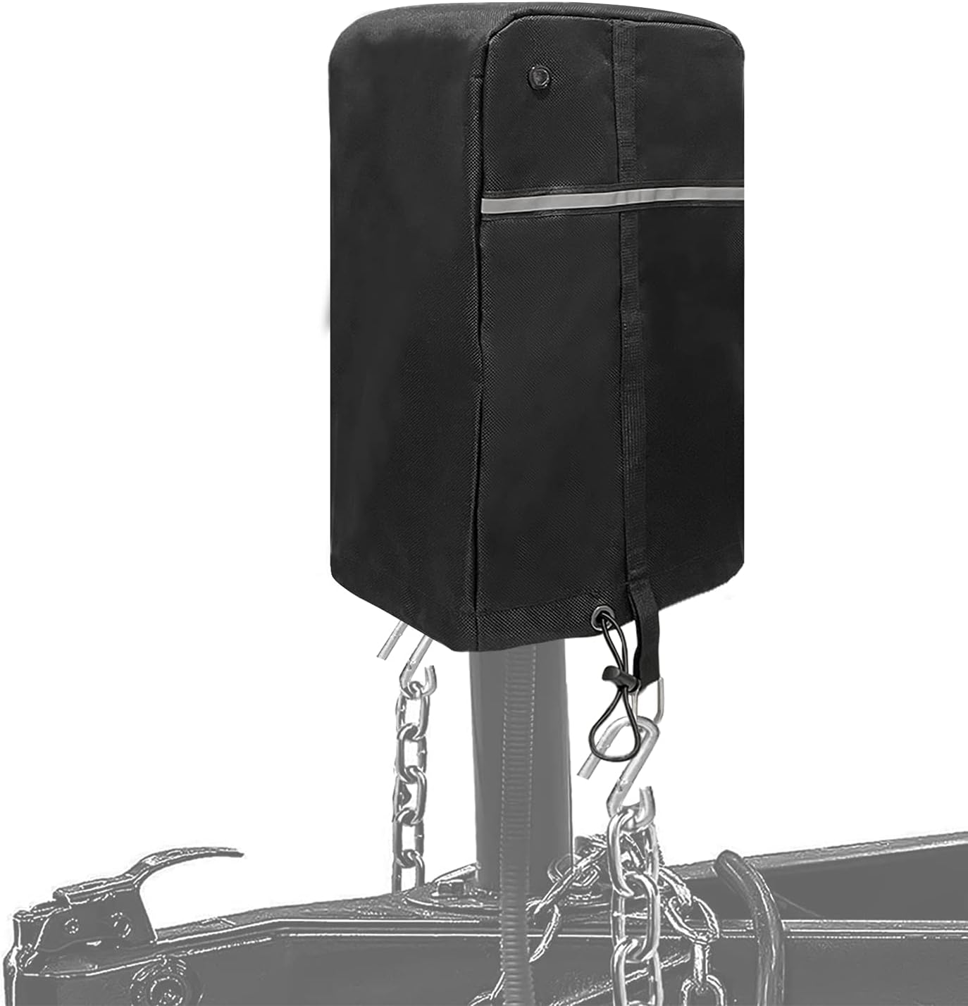 Electric Jack Cover, 600D Polyester RV Accessories Universal Tongue Trailer RV Jack Protective Head Cover Camper Accessories for Outside (Universal Size 14″H x 10″W x 5″D)