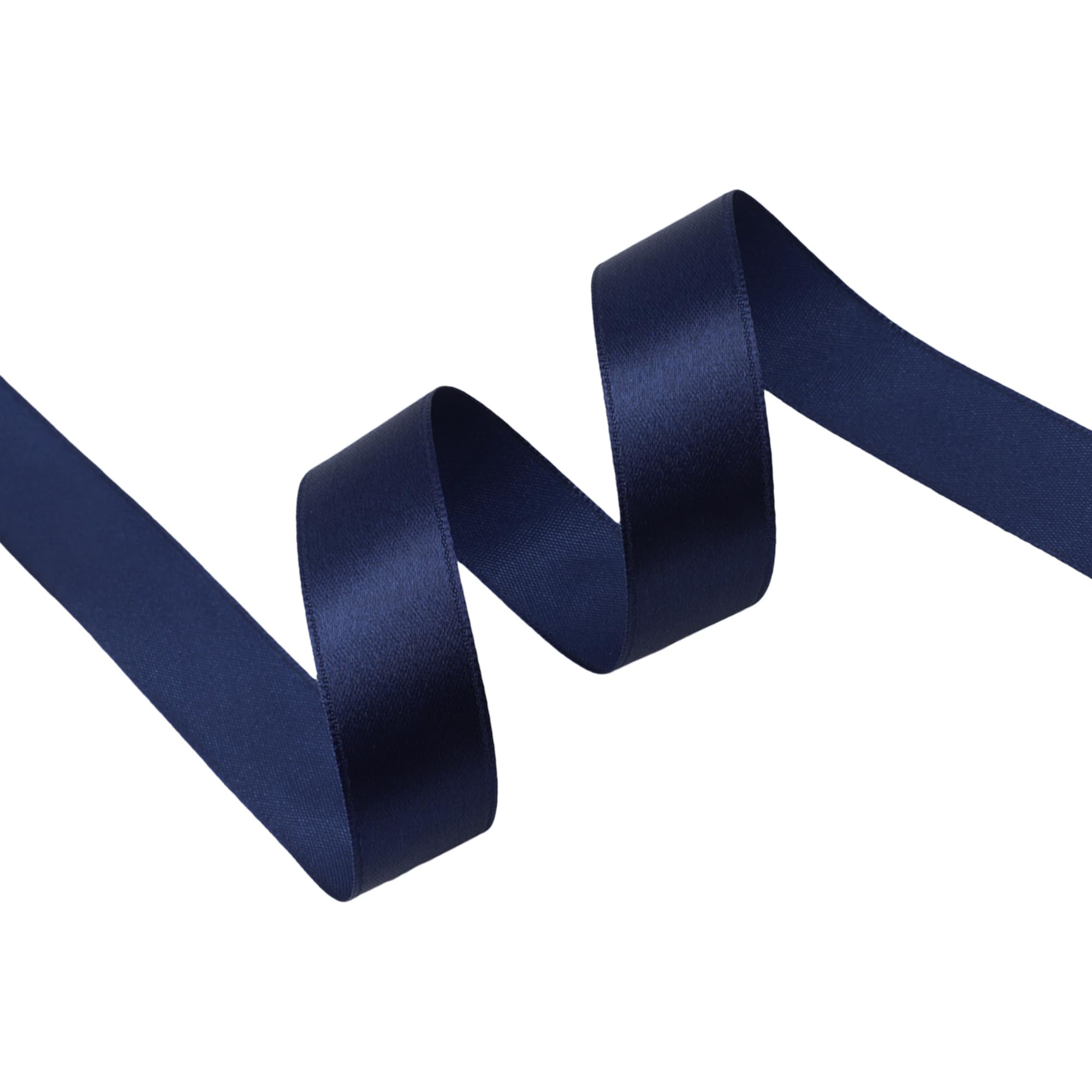 VATIN Navy Satin Ribbon Polyester 20mm X 23m(25 Yards) Craft Fabric Ribbon Perfect for Gift Wrapping,Hair Bow,Party Balloon Trimming - Image 2
