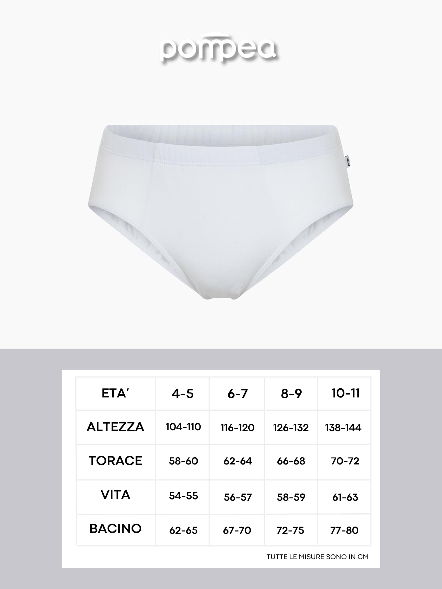 POMPEA 6 Pezzi Slip Bambino in Cotone, Mutande per Bambini in Tessuto Jersey