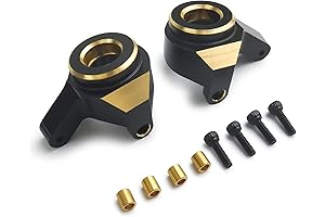 2Pcs RC Brass Front Steering Knuckles for 1/24 RC Crawler Car SCX24...