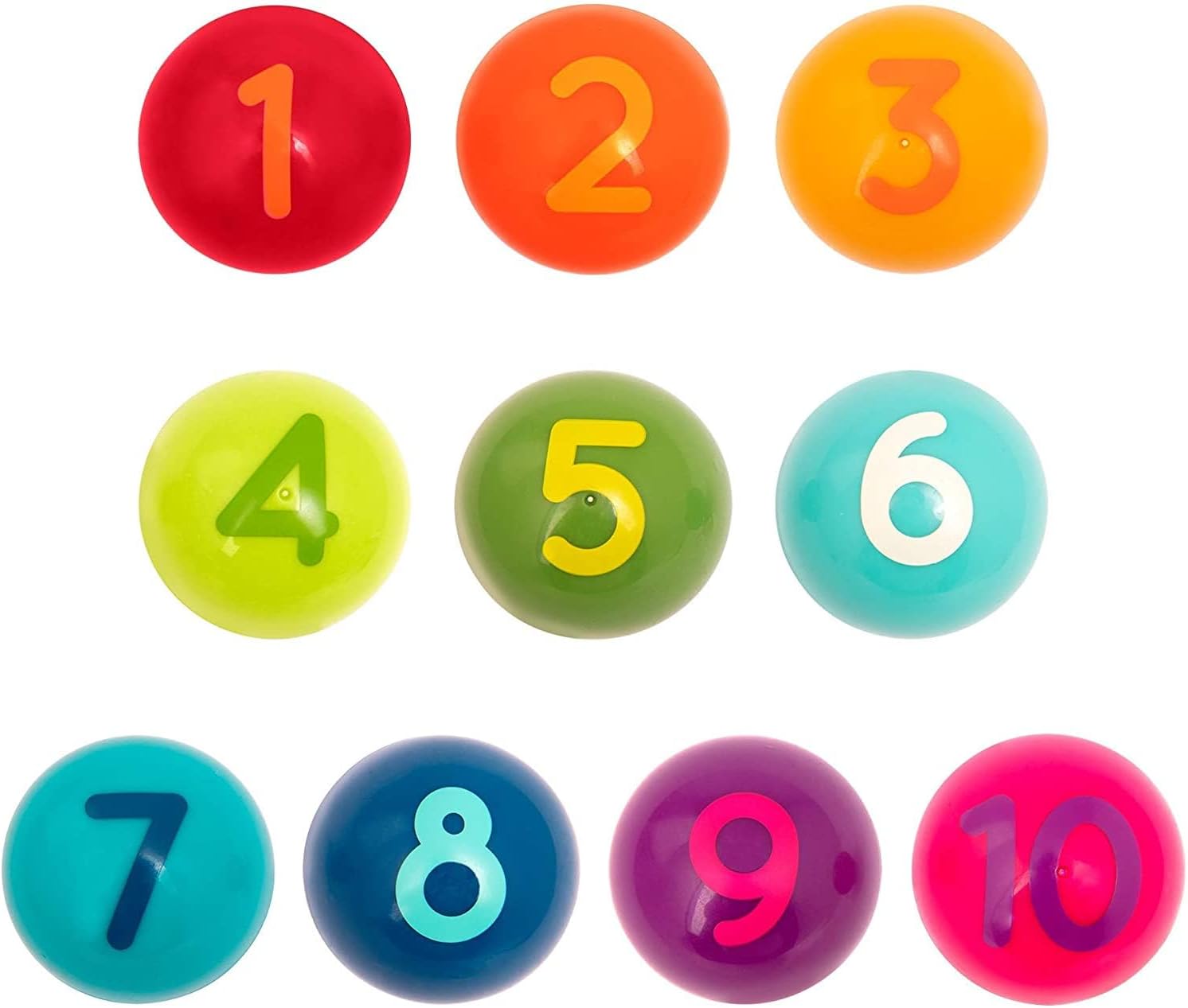 Battat – Bubble Dispenser for Kids – Mini Vending Machine Toy – 10 Colorful Number Balls – Numbers & Colours Gumball Machine – Toddlers 12 Months+