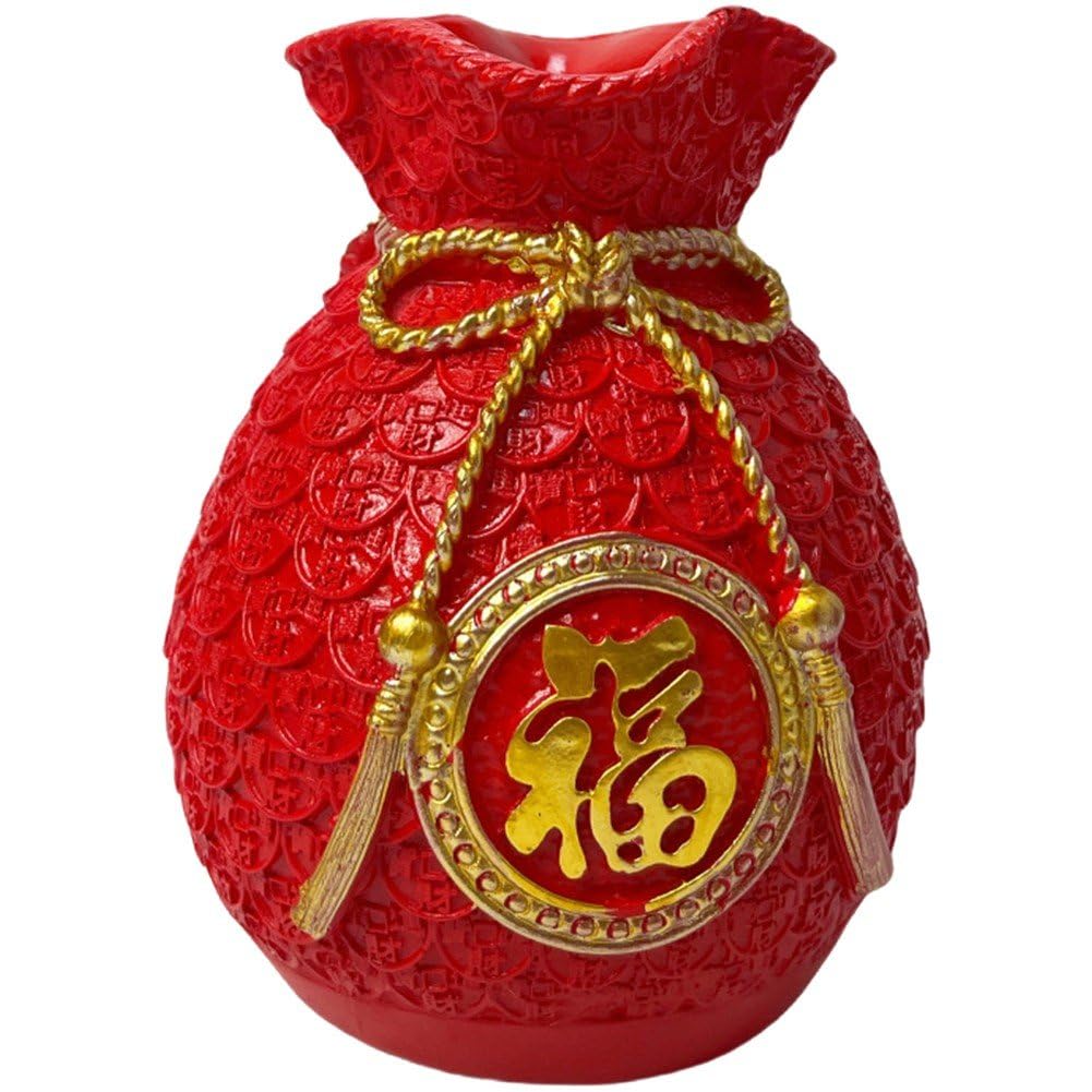 Vase d'art floral chinois argenté porte-bonheur pour décoration de mariage