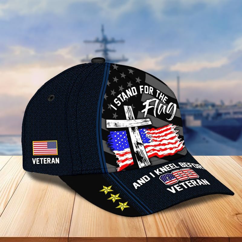 Veteran Caps for Men – Military Veteran Baseball Cap, Patriotic Tactical Cap, Gift for Veterans Day, Adjustable Eagle Design - Image 3