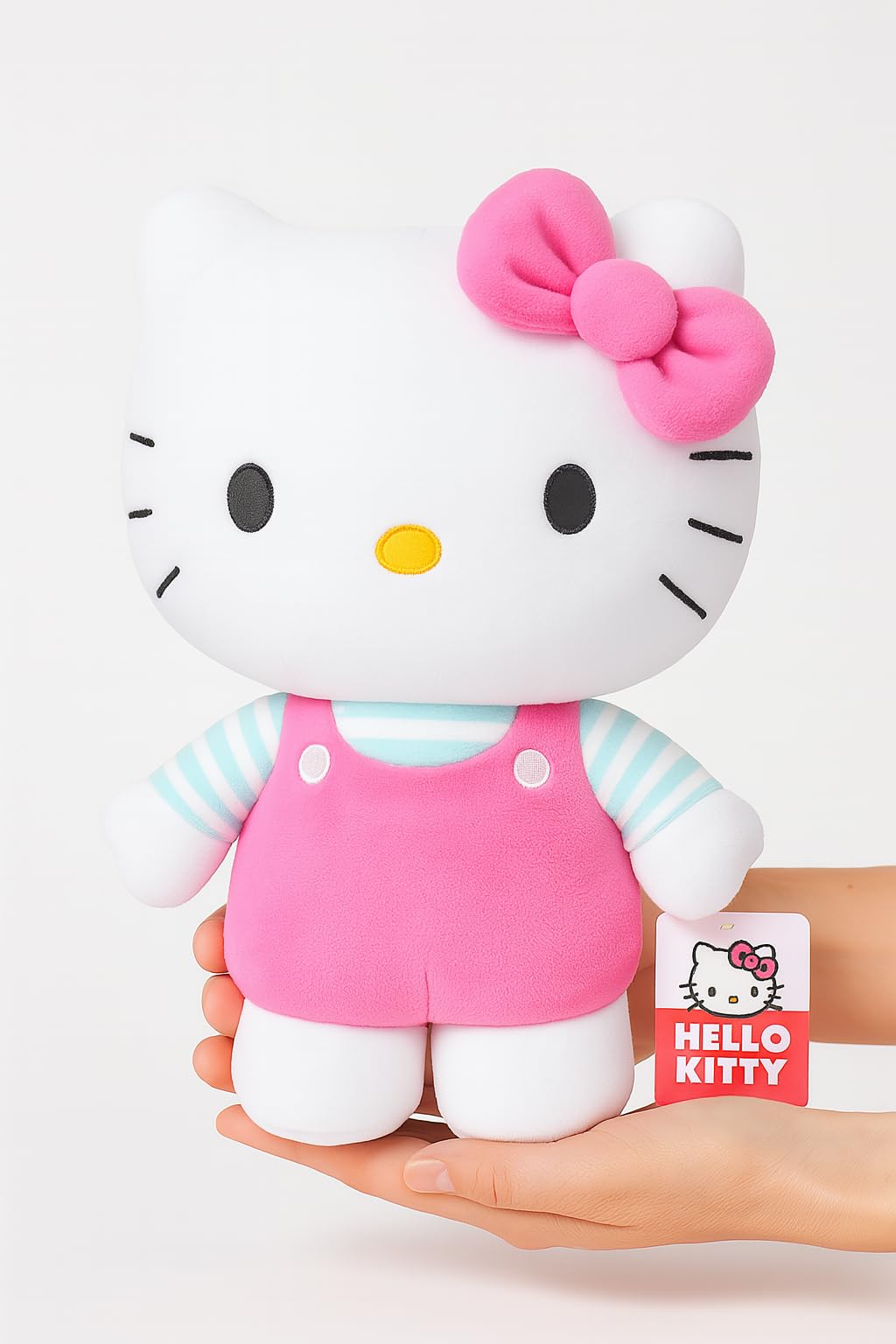 Hello Kitty Official Plush - 30 CM Large Standing Hot Pink, Perfect for Collectors Fans, Gifts, Plushie, Girl Gifts, Sanrio Plushies, Teddy Bear, Any Age