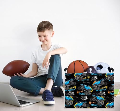 Miniatura 100 de Cesta de almacenamiento rectangular con asas, cesta de almacenamiento plegable, caja de libros, cesta de regalo (calabaza enojada)