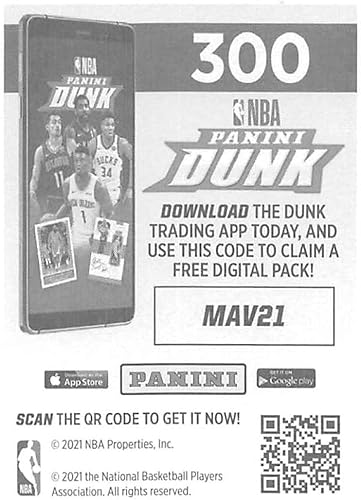 Miniatura 2 de 2020-21 Panini Stickers #300 Dallas Mavericks Team Logo FOIL Official NBA Basketball Album Sticker Measuring 2.75 inch tall X 2 inches wide in Raw