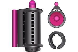Dyson Airwrap Compatible Attachments: Fly Away Attachment Nozzle and Filter Cleaning Brush