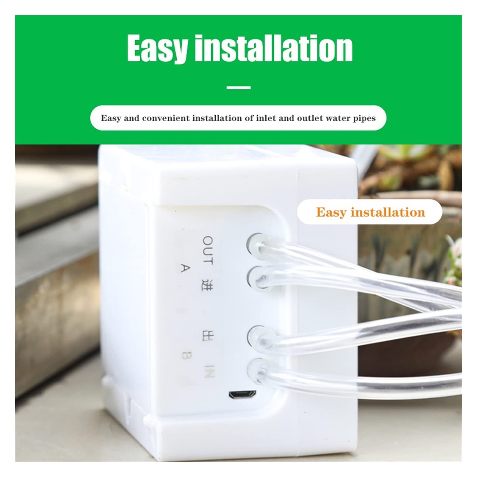 Inteligentna podwójna pompa nawadniania kropelkowego pompa wodna Timer System rośliny ogrodowe automatyczny kontroler nawadniania urządzenie do podlewania(20pot Watering kits)