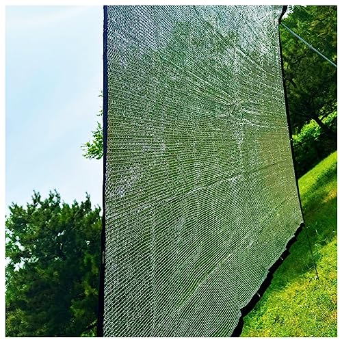 Alu Schattennetz 4x6m für Auto, Alunetz Stoff für Markisen Auto Hund, Schattierungsnetz mit Ösen für Gewächshaus 85% Schattierungseffekt, UV-Beständig Reflektierender Aluminium-Schirmstoff 4x5m 4x3m (