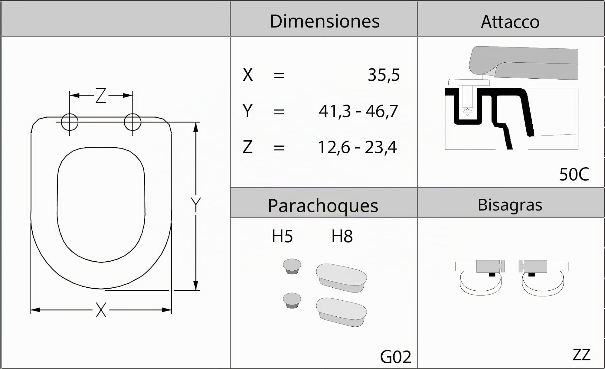 Tapa para indoro en duroplast, serie Ideal Standard Esedra, blanco, caida amortiguada