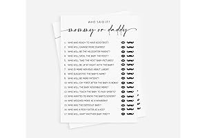 All Ewired Up Mommy or Daddy? Who Said It Game (50-Cards)