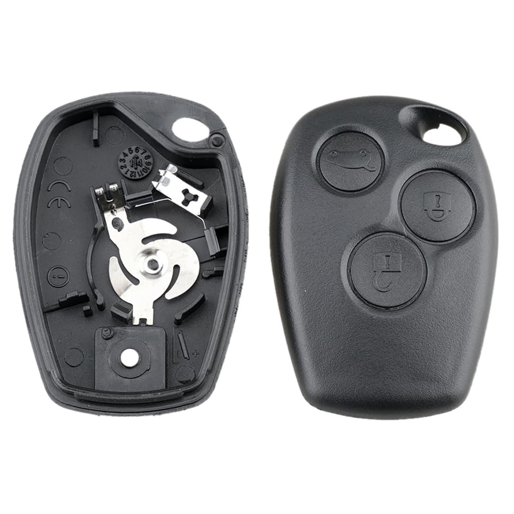 Custodia di ricambio per telecomando auto a 3 pulsanti, adatta per Renault Logan Espace Sandero Clio Fluence Vivaro Master Vauxhall Vivaro, kit di riparazione guscio chiave