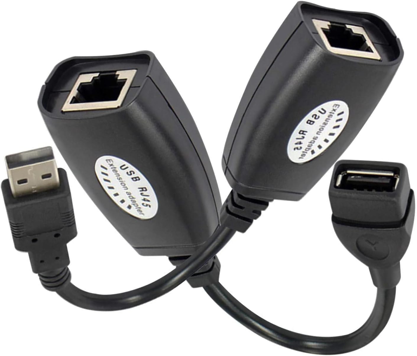 Amazon.com: SHANFEILU USB to RJ45 Extension Adapter Over RJ45 Ethernet ...