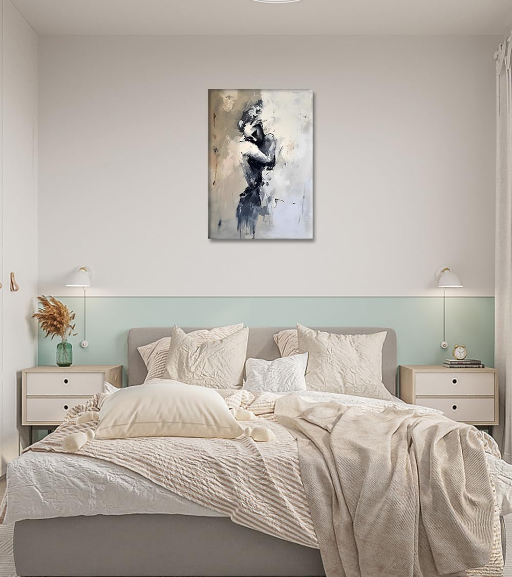 Novatique Bathroom Decor Wall Art Sexy Wall Art Sexy Woman Poster Painting Abstract Couple Picture Wall Decor for Bedroom, 24 x 36inch