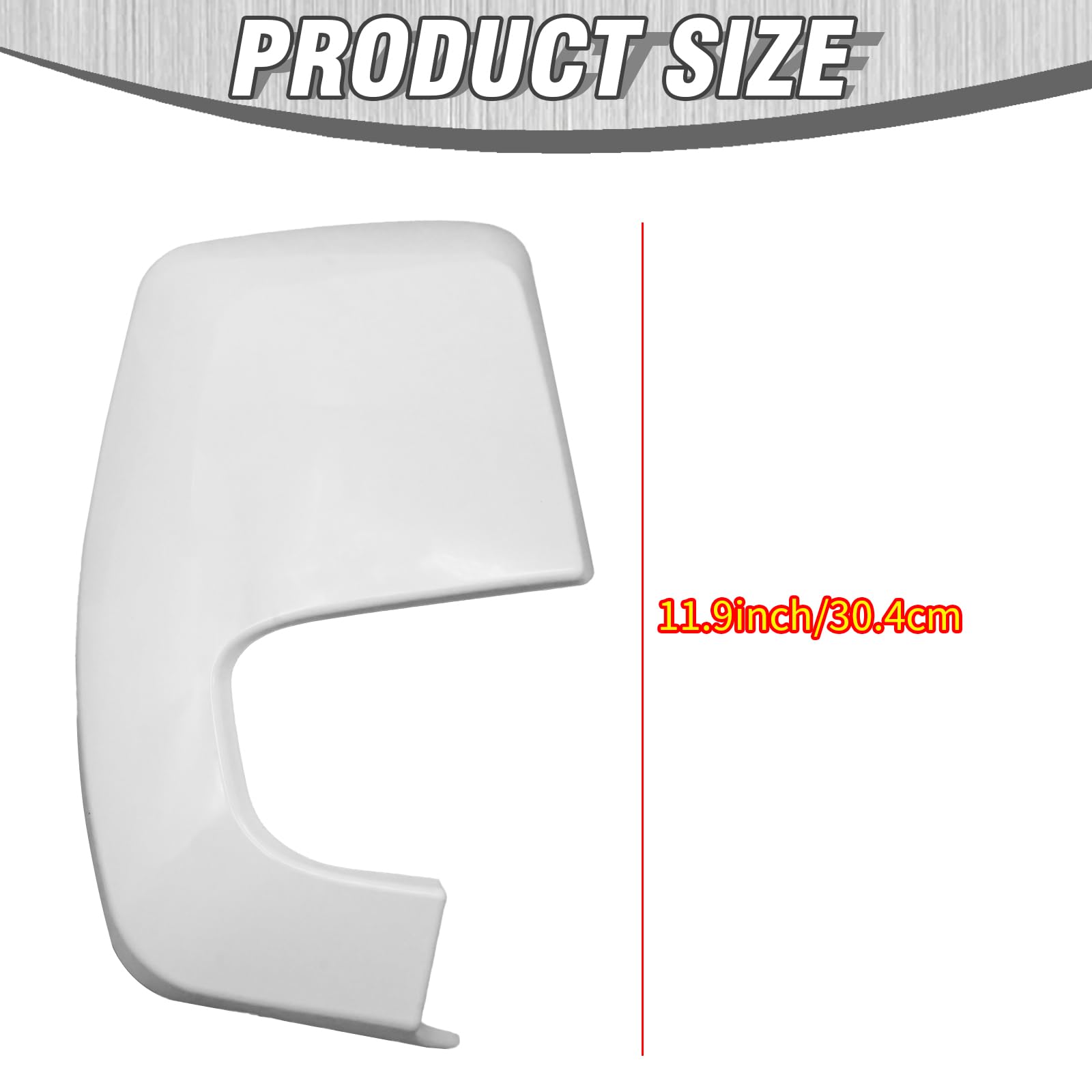 2 pezzi 2064129 bianco sinistro e destro coperture per specchietti retrovisori, ricambio per Ford Transit Custom 2012-Onwards Tourneo Custom dal 2012 in poi, sostituisce 1809085 1809084