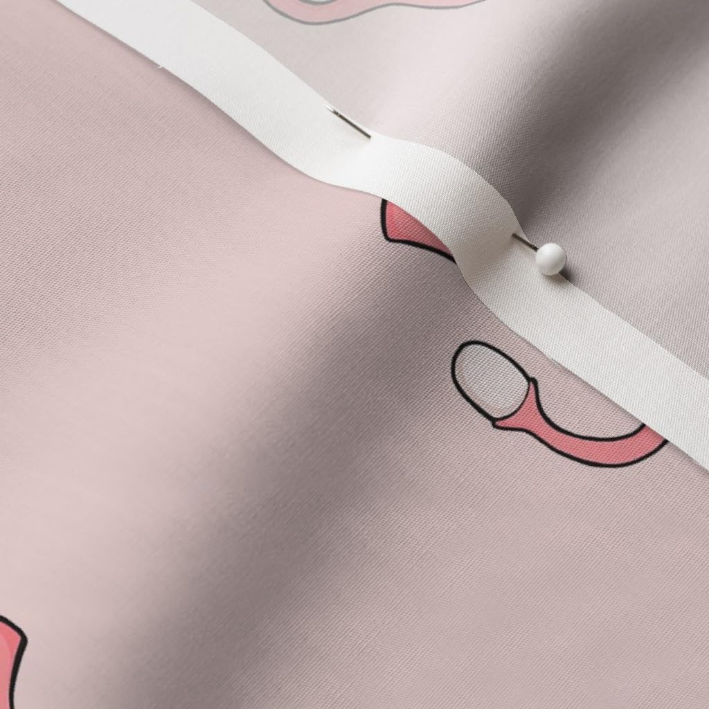 Spoonflower Fabric - Happy Uterus Pink Large Rose Blood Woman Female Anatomy Womb Printed on Cotton Poplin Fabric by The Yard - Sewing Shirting Quilting Dresses Apparel Crafts