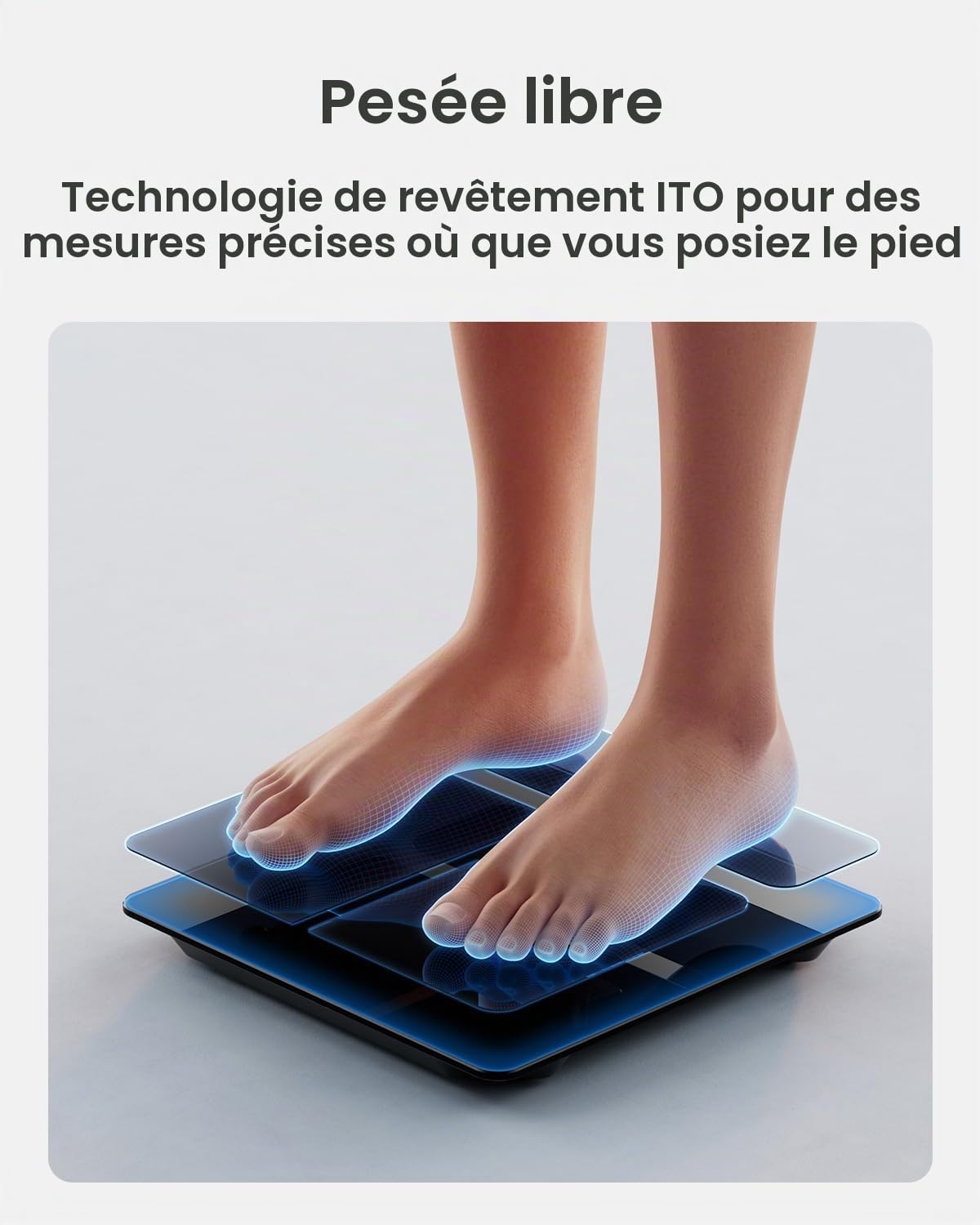 RENPHO Balance Pese Personne avec Grand écran, Balance Impédancemètre ultra précis, Pese Personnes intelligente avec application, Balance Connectée ITO, noir, Elis 2X | Balance Impédancemètre ultra précis, Pese Personnes intelligente avec application, Bal