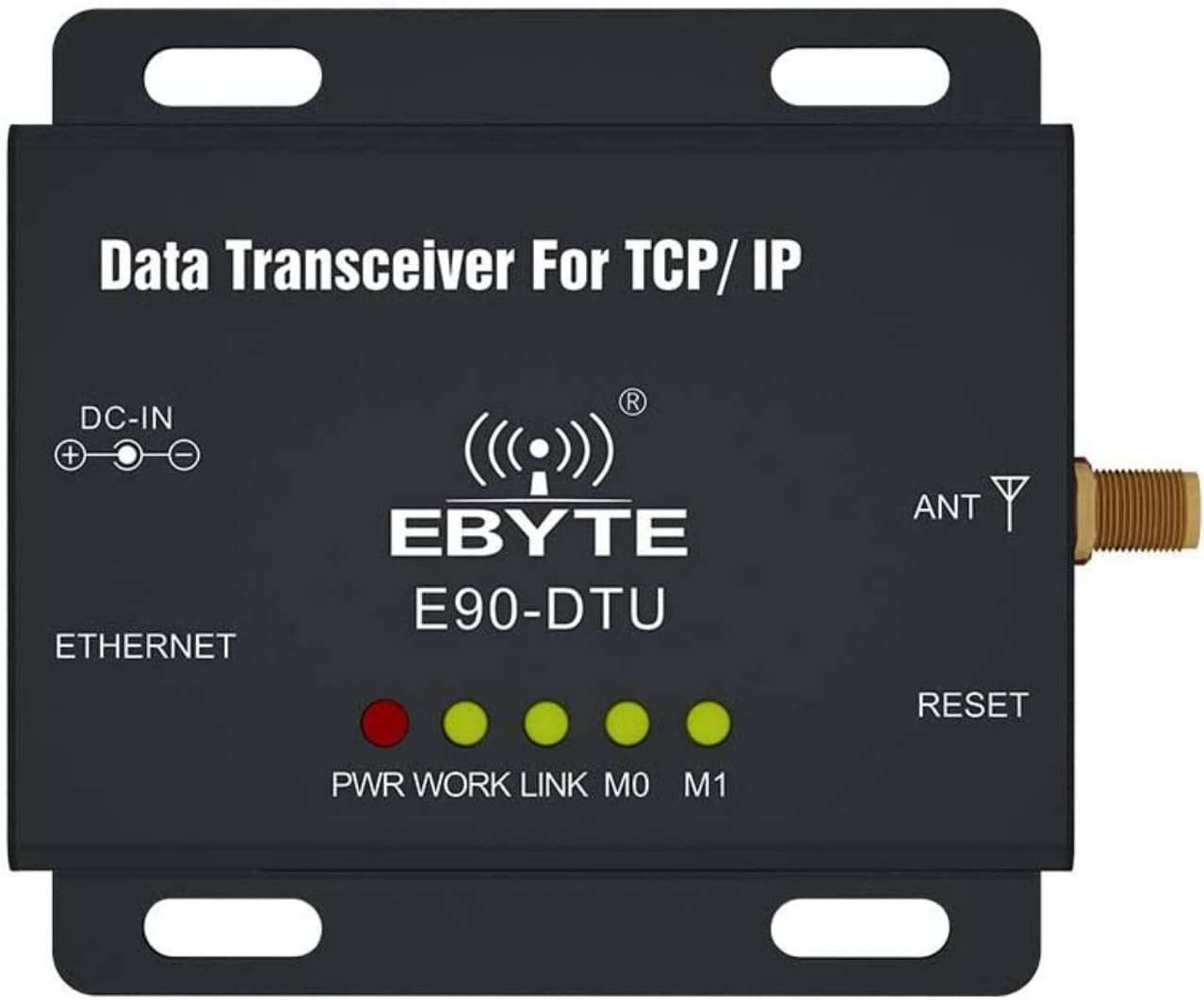 Module émetteur-récepteur Ethernet/Radio 433MHz Peakelect - Portée 3km, 30dBm, Pour Modbus, Industriel