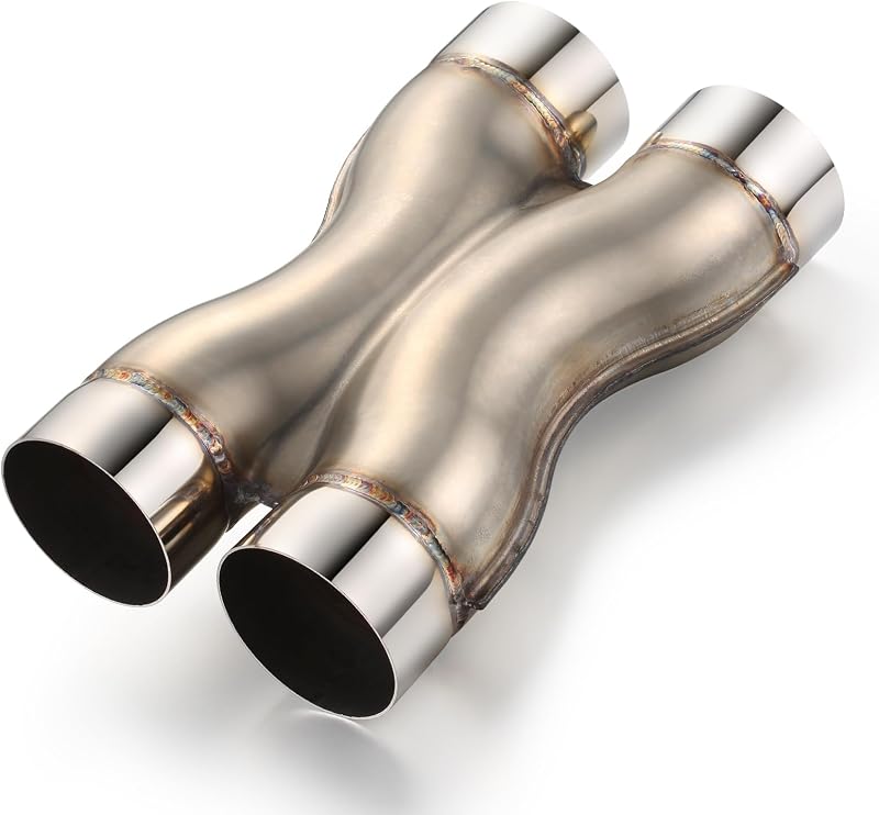 X-Pipe de aço inoxidável WABUILTOWN para sistema de escape, instalação por soldagem – 1 unidade