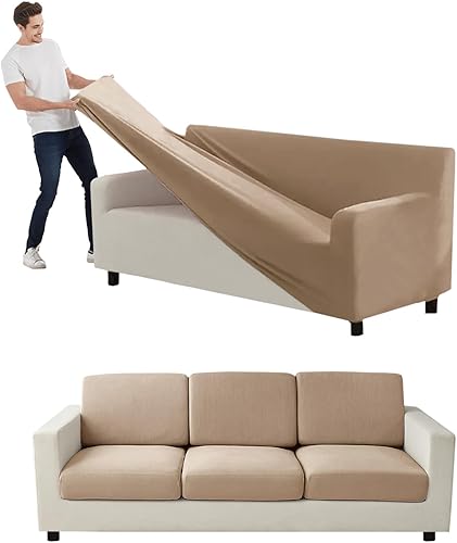 Miniatura 22 de Funda para Sofá de Terciopelo, Fundas Elásticas para Sofá para Funda Principal Separada/Respaldos y Cojines de Asiento, Funda para Sofá, para Fundas