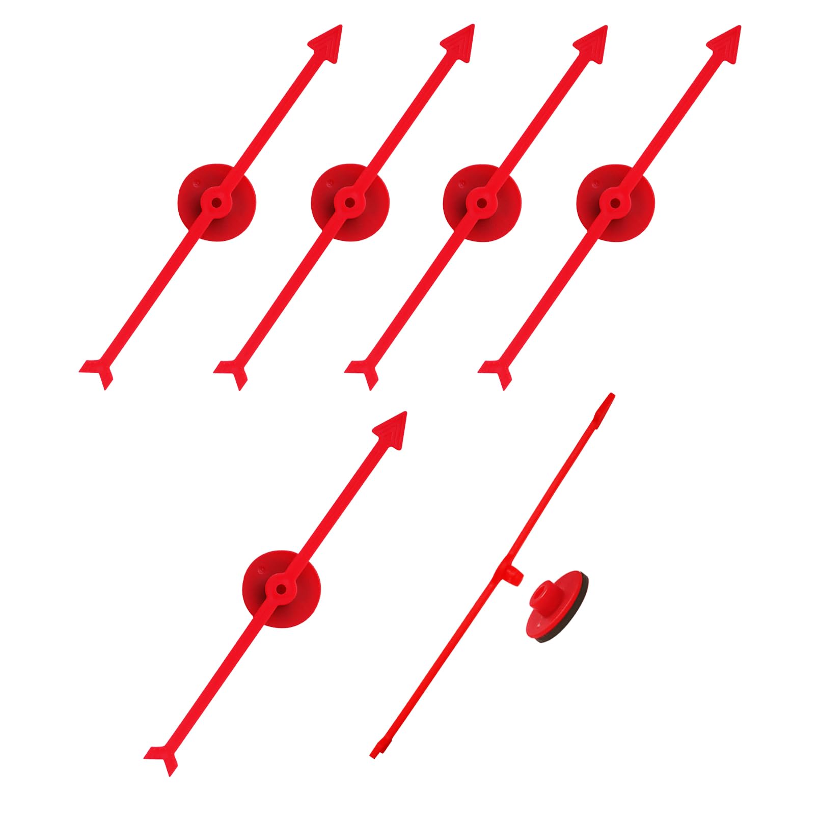 HOOJOJO 6 Pcs Arrow Spinner 5.12 in/13 cm Plastics Spinners for Classroom Activities Magnetic Spinner for Whiteboard Teaching Tools DIY Board Games