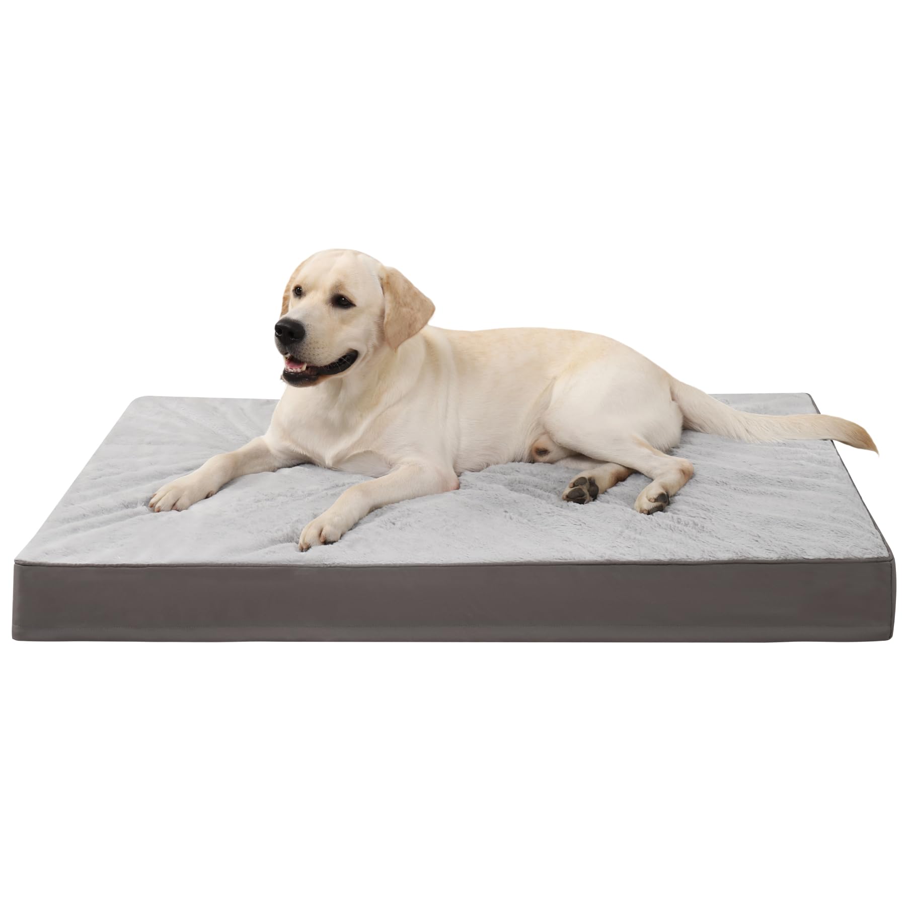 KSIIA Orthopädisches Hundebett Hundekissen Waschbar, Hundematte mit Abnehmbarer Deckel, Hundematratze Doppelseitig Wendbare