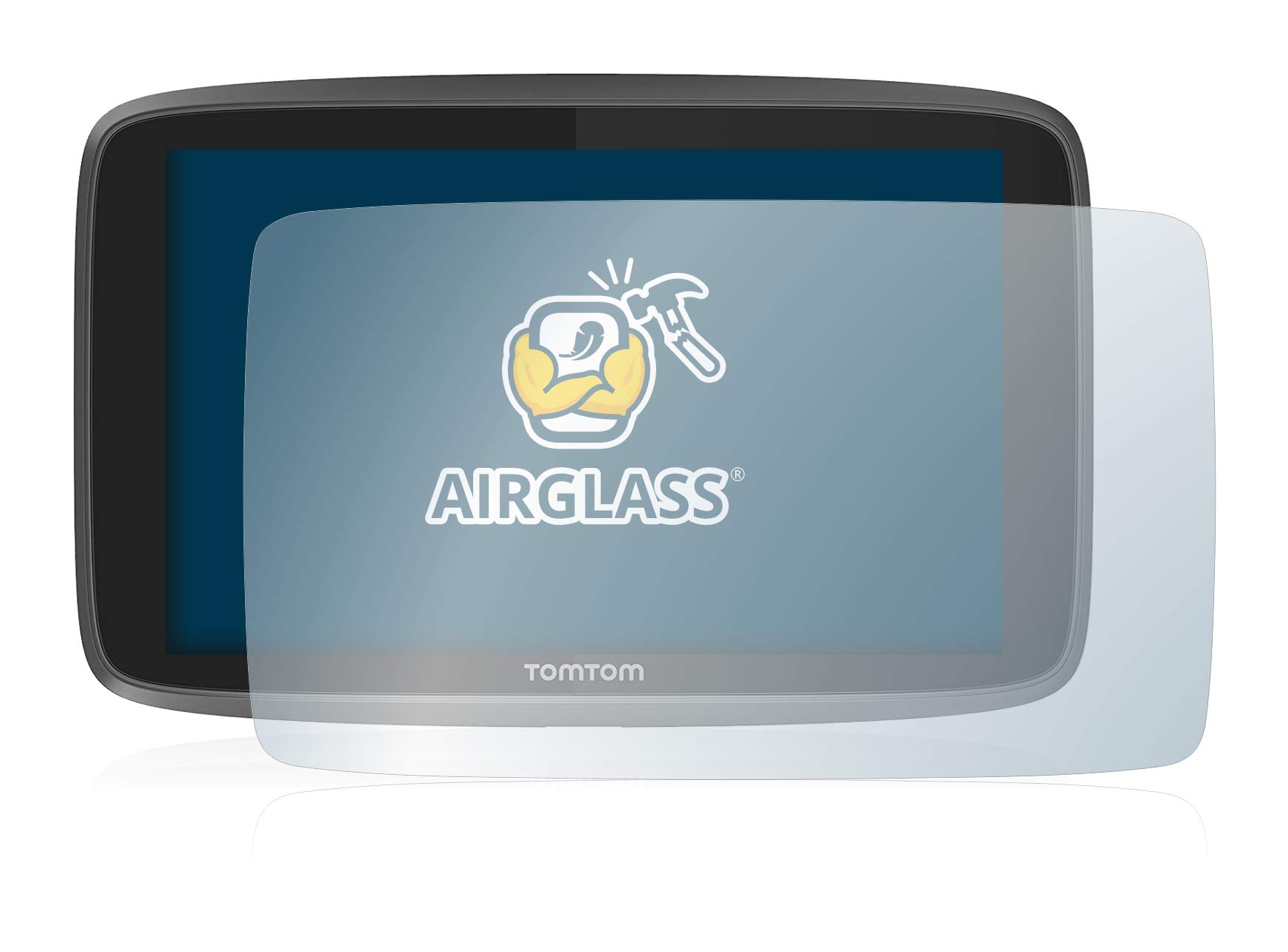 Brotect AirGlass Vetro Ibrido Per TomTom Go Professional 6250 | Durezza 9H, Ultra Sottile E Anti-impronta, Made In Germany