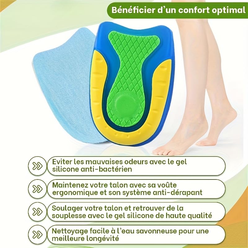 2 Plantillas de Gel Silicona para Fascitis y Espolón miniatura 2