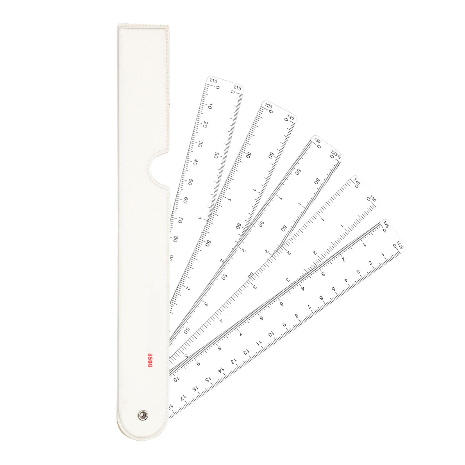 Multifunctional Metric Scale Ruler Folding Engineering Fan Shaped Scale for Architecture Quilting and Sewing Drafting